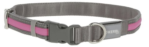 KERBL Obroża Podświetlana Light & Reflex Różowa 45-65cm