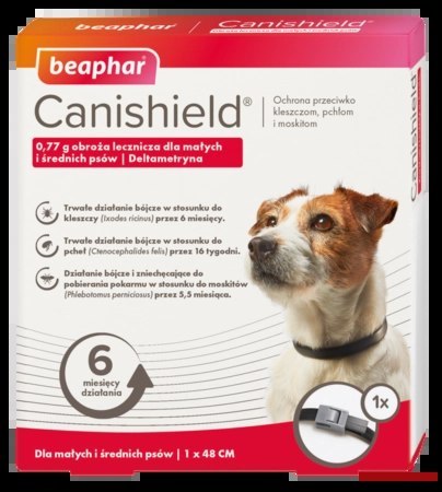 BEAPHAR Canishield 48cm - Obroża Z Deltametryną