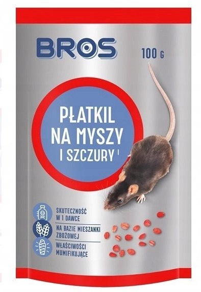 Bros Płatkil Na Myszy I Szczury 100g