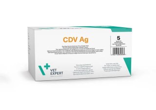 VETEXPERT Test Diagnostyczny Wirus Nosówki Psów (CDV Ag) 5 szt.