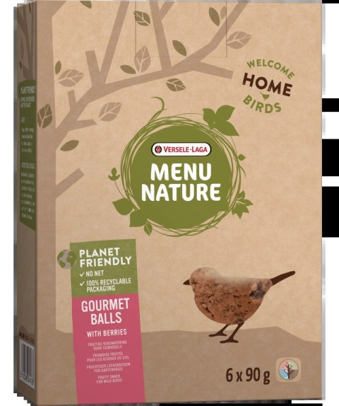 Versele-Laga Menu Nature Gourmet Balls With Berries 6x90g