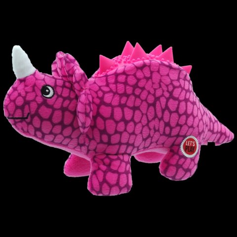 Zabawka dla psów LP pluszowy Dinozaur w kolorze purpurowym 25 cm