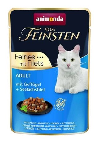 ANIMONDA Cat Vom Feinsten Adult Drób + Filet Z Mintaja Saszetka 85g
