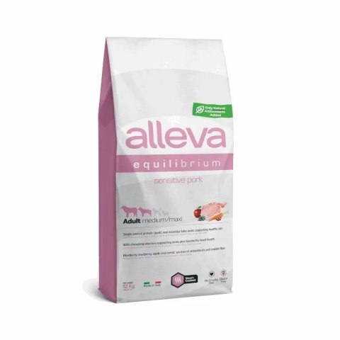 Alleva Equilibrium Sensitive Adult Medium/Maxi Pork 12kg
