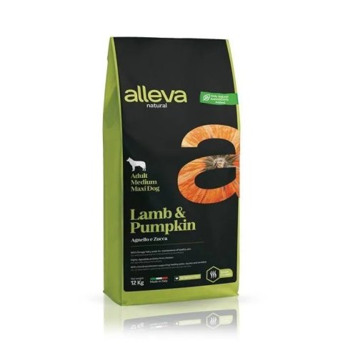 Alleva Natural Adult Medium/Maxi Lamb & Pumpkin 12kg