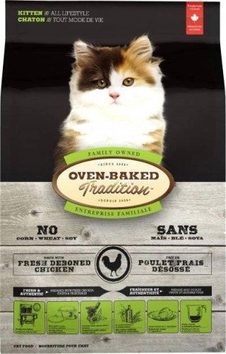 Oven Baked Tradition Cat Food Kittens Of All Life Style With Chicken 2,27kg