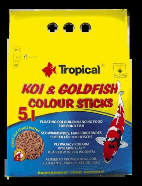 TROPICAL Koi & Goldfish Basic Sticks 5l/400g