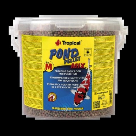 TROPICAL Pond Pellet Mix Size M 5l/550g
