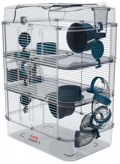 Zolux Klatka Rody3 Trio 41x27x53cm Niebieska