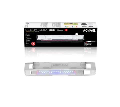 AQUAEL Leddy SlimDuo 16W Sunny Plant&Night Białe