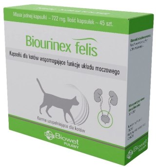 BIOWET Biourinex Felis 45 kapsułek
