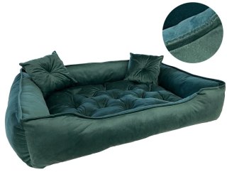 DogStuffs Legowisko WELUR zielony 110x90 cm