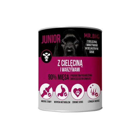 Mr.BIG Junior Kawałki W Sosie Z Cielęciną Dla Psa 400g