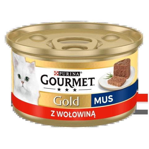 Purina Gourmet Gold mus z wołowiną 85g