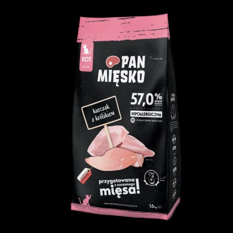 PAN MIĘSKO Kurczak Z Królikiem Dla Kociąt XS 1,6kg