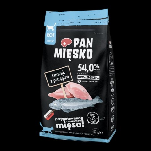PAN MIĘSKO Kurczak Z Pstrągiem S Dla Kota 10kg
