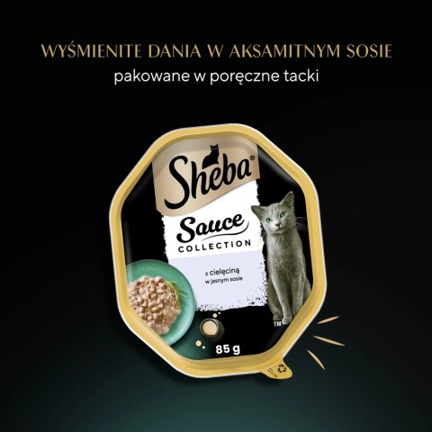 Sheba Sauce Collection Karma Mokra Dla Kota Z Cielęciną W Sosie 85g