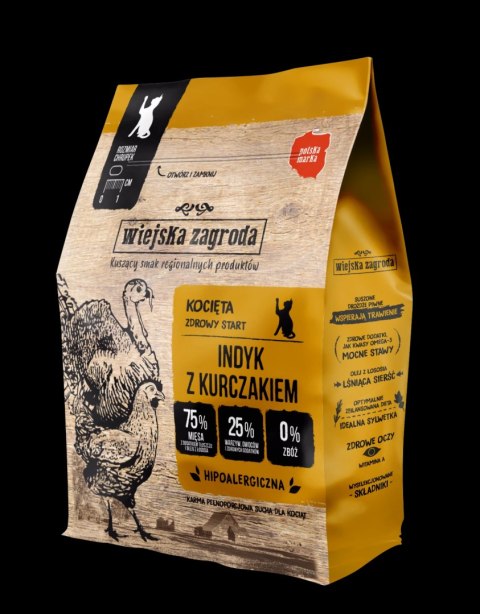 Wiejska Zagroda Indyk Z Kurczakiem Dla Kociąt 400g