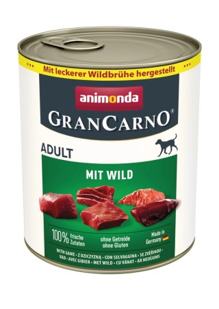 Animonda GranCarno Adult Dog Dziczyzna 800g
