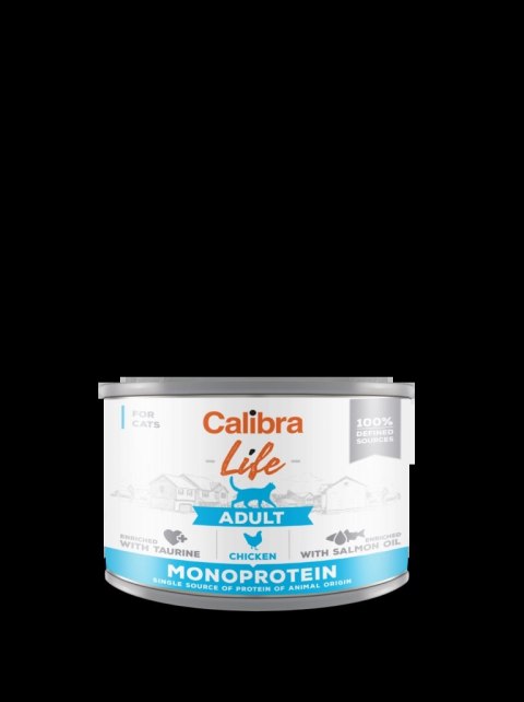 Calibra Cat Adult Life Karma Dla Kota Z Kurczakiem 200g