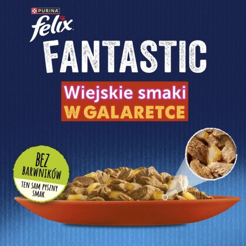 Felix Fantastic Mix Smaków W Galaretce Karma Dla Kota 44x85g