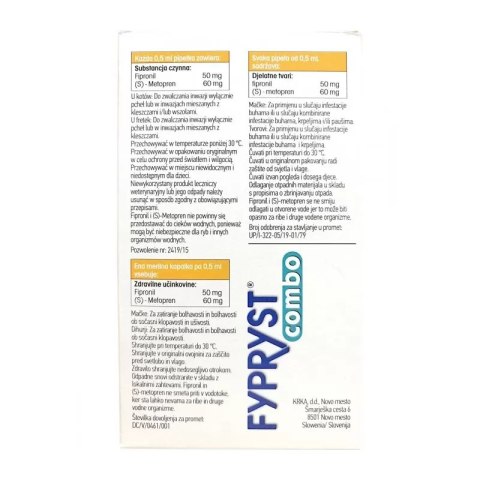 Krka Fypryst Combo Dla Kota 50mg-60mg/0,5ml 1 Pipeta