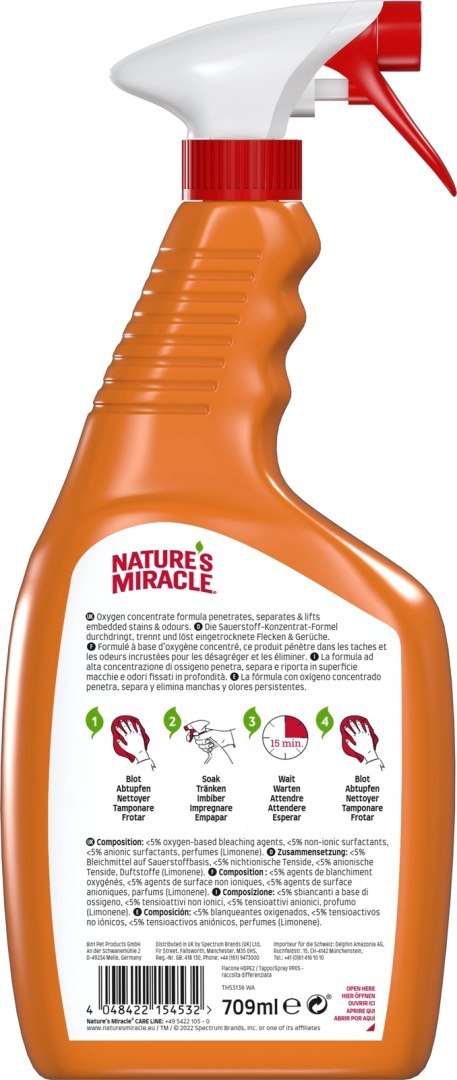 Nature's Miracle SET-IN OXY Stain & Odour Remover CAT 709 Ml
