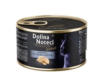 DOLINA NOTECI Premium Sterilised Bogata w Perliczkę dla Kota 185g
