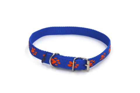 A-156 Obroża dla psa łapki metał 20mm/43-51cm