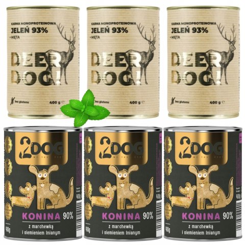 2Dog mokra karma konina z siemieniem 400g