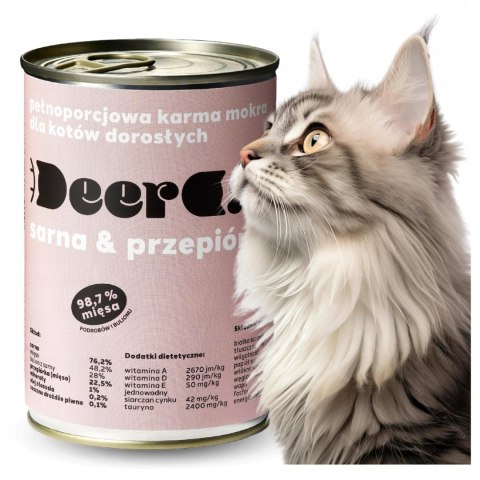 Deer Cat Sarna i przepiórka 400g