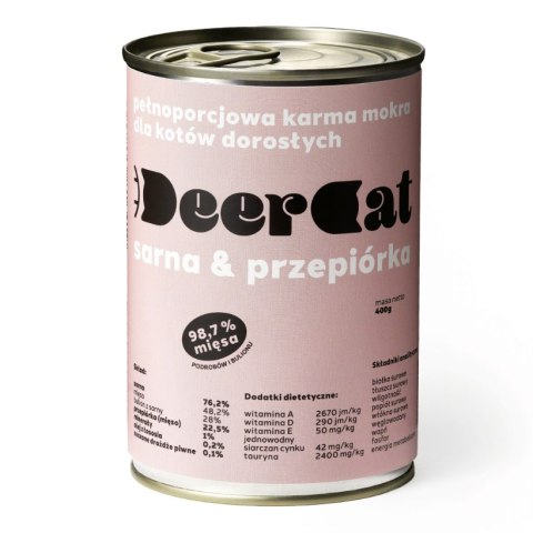 Deer Cat Sarna i przepiórka 400g