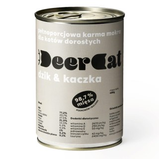 Deer Cat dzik i kaczka 400g