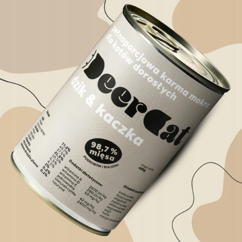Deer Cat dzik i kaczka 400g