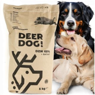 Deer Dog Dzik z batatami 5 kg duże rasy sucha karma