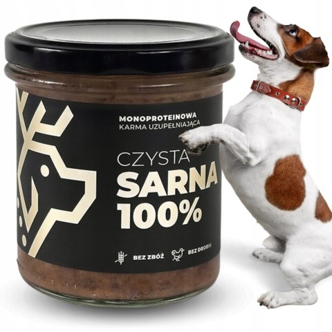 Deer Dog karma mokra sarna 100% słoik 290g