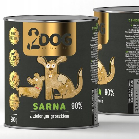 MOKRA KARMA DLA PSA SARNA 800 g MONOPROTEINOWA HIPOALERGICZNA Z BŁONNIKIEM