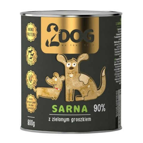 MOKRA KARMA DLA PSA SARNA 800 g MONOPROTEINOWA HIPOALERGICZNA Z BŁONNIKIEM