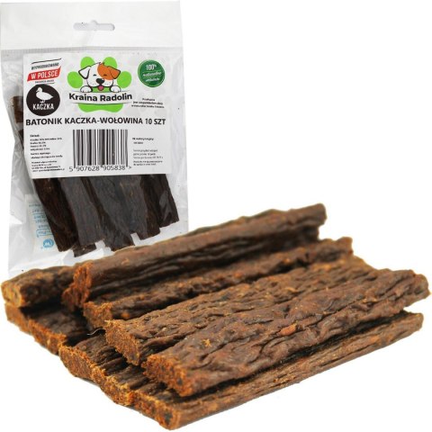 Radonik kaczka 10 szt - batonik wołowina, kaczka, jabłko przysmak dla psa gryzaki naturalne