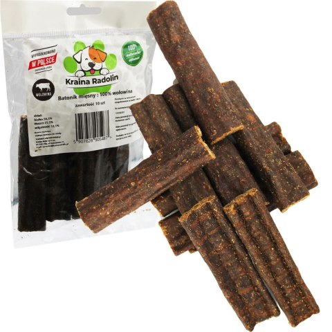 Radonik wołowy 10 szt batonik przysmak dla psa gryzaki naturalne