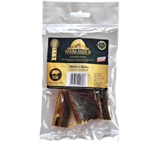 Skóra z dzika 100g przysmak dla psa gryzaki naturalne PREMIUM DZICZYZNA