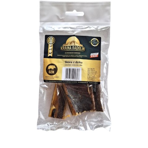 Skóra z dzika 100g przysmak dla psa gryzaki naturalne PREMIUM DZICZYZNA