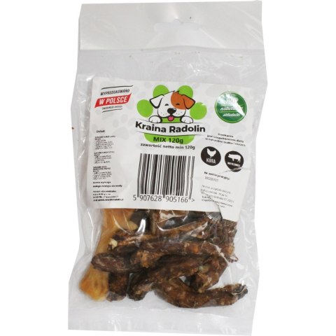 Smakołyki MIX 120g średnie rasy przysmak dla psa gryzaki naturalne