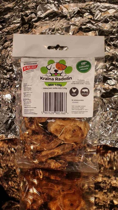 Smakołyki MIX 120g średnie rasy przysmak dla psa gryzaki naturalne