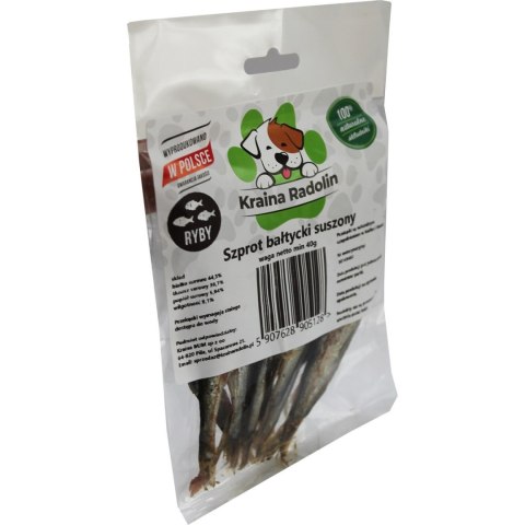 Szprotka bałtycka 40g ryba przysmak dla psa gryzaki naturalne EXTRA