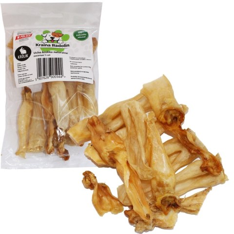 Ucho królika 5 szt NATURALNE PREMIUM