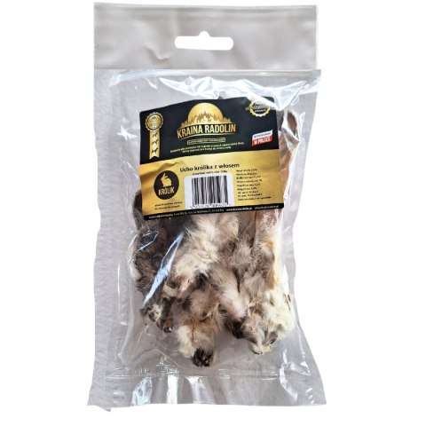 Ucho królika z włosem 100g