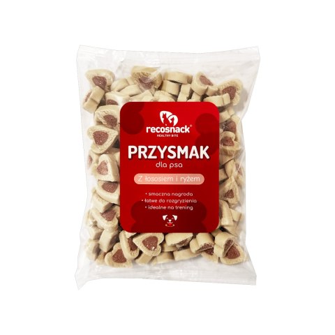 Przysmak z łososiem i ryżem