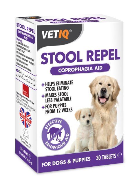 VetIQ Stool Repel Preparat przeciw koprofagi 30 tab - WYPRZEDAŻ