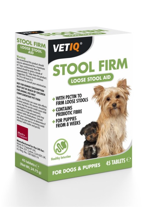 Vetiq VetIQ Stool Firm Preparat przeciw biegunce 45 tab. - WYPRZEDAŻ